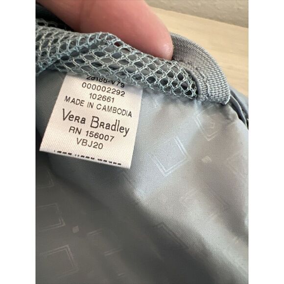 Vera Bradley Lighten Up Wipes Wipe Pouch Mod Paisley Pink Blue White NWT - Picture 6 of 6